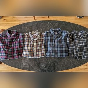 Brooks Brothers Flannel Shirts - Lot of 4, XL Regular Fit